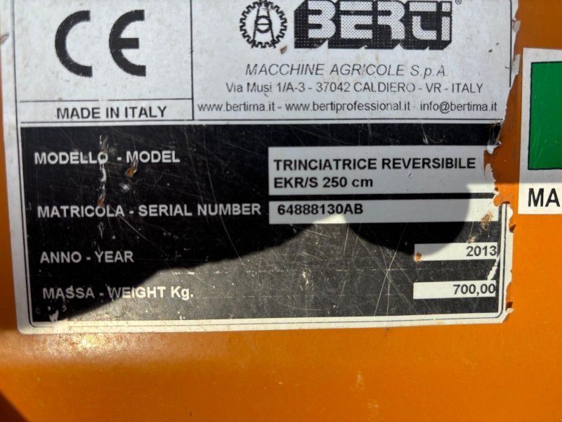 Berti Mulcher EKR/S 250