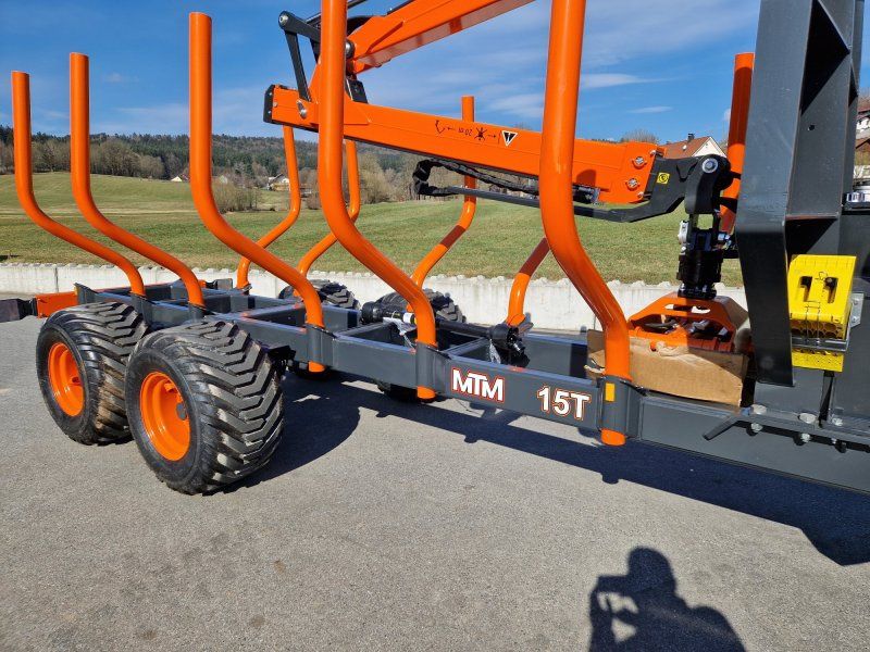 MTM 15T XL 5,20m Ladeflächelänge 15to Rückewagen 7,70m Kran