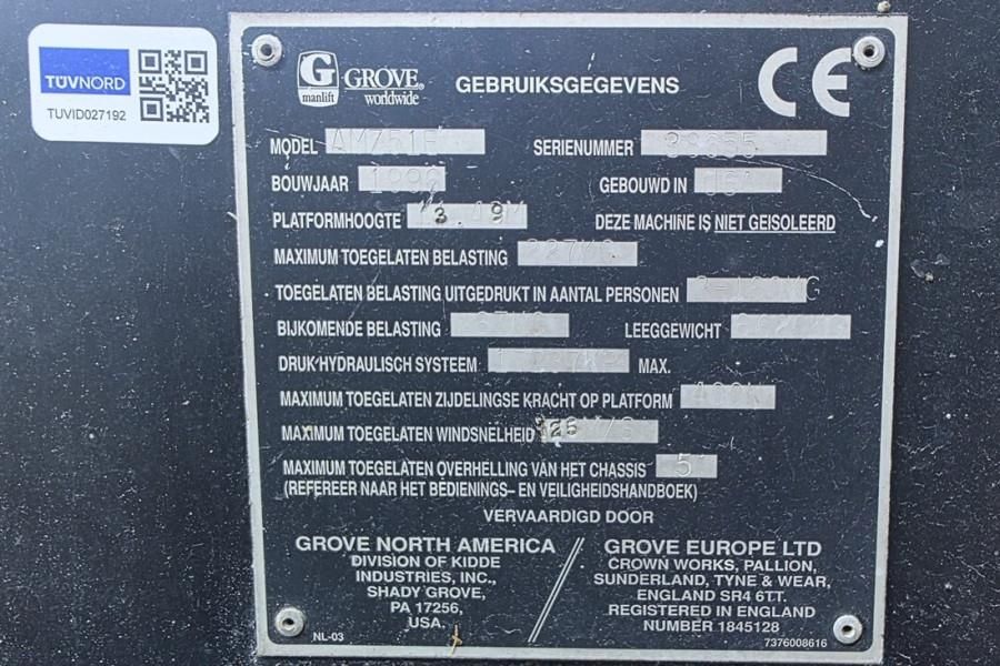 Grove AMZ51E Electric, 4x2 Drive, 15.5m Working Height,