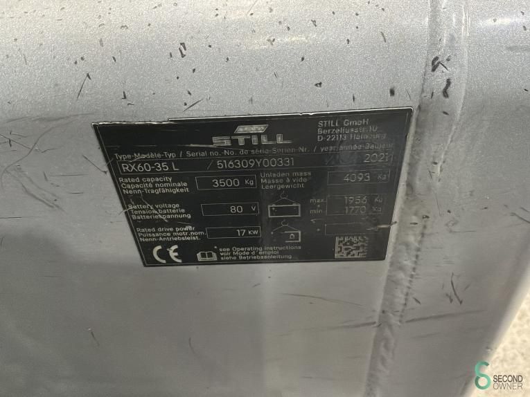 Heftrucks Elektrisch Still RX60-35 2021 Urenstand 7593