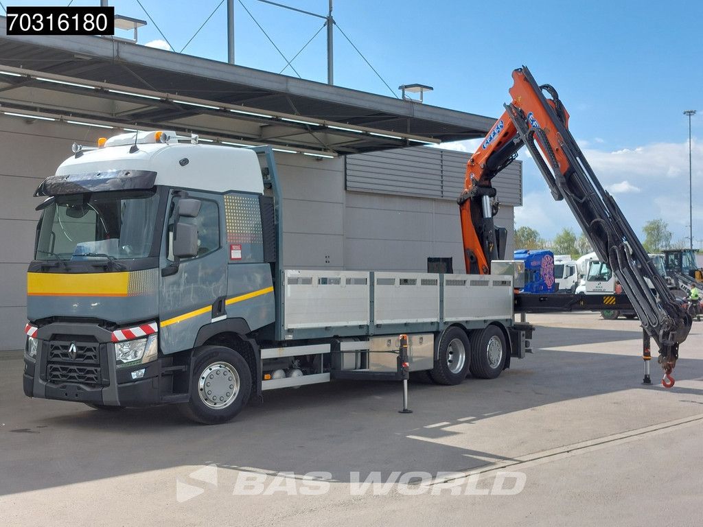 Renault T 460 6X2 EFFER 395/5S + JIB 4S Crane Kran Full Air Suspension Retarder Euro 6