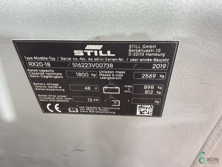 Forklifts Electric Still RX20-18 2019