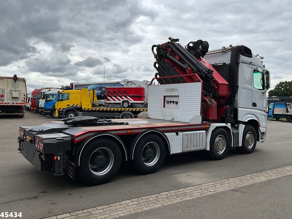 Mercedes-Benz Arocs 3251 8x4 Euro 6 Retarder HMF 85 Tonmeter laadkraan Fly-Jib