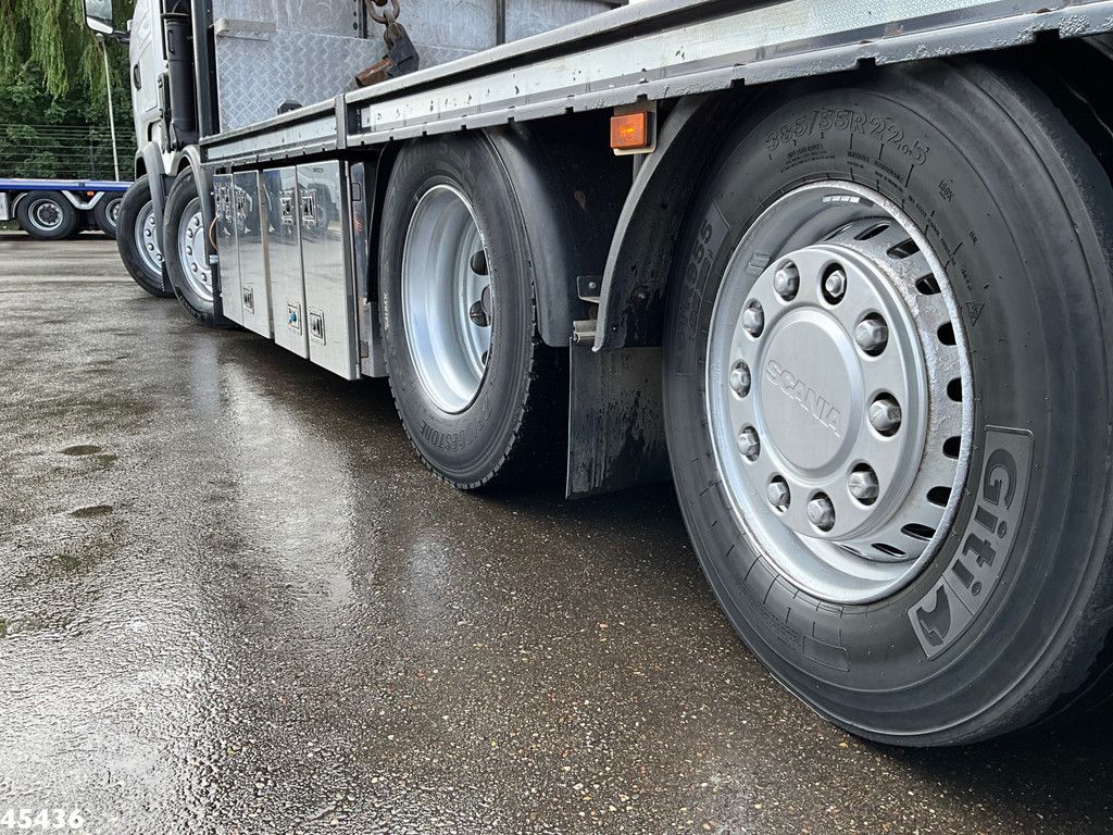 Scania R490 8x2 Euro 6 Retarder HMF 85 Tonmeter laadkraan + Fly-jib