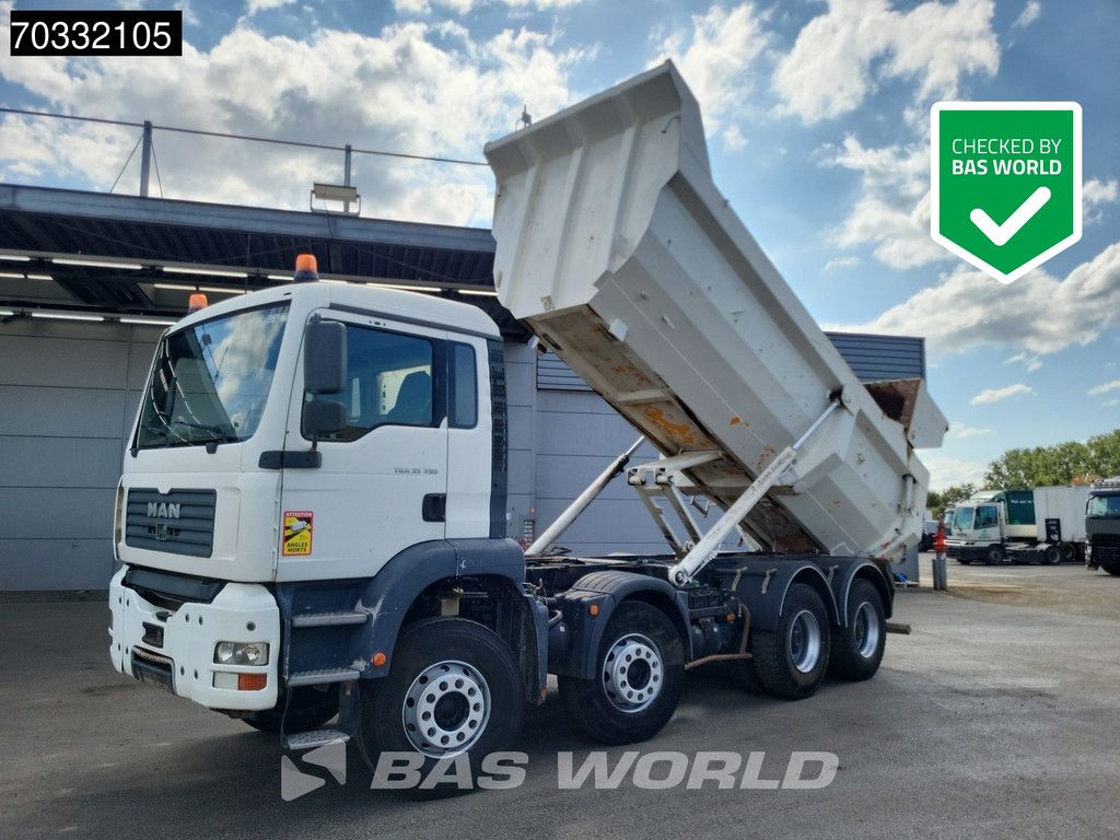 MAN TGA 35.390 8X4 19m3 tipper Steelsuspension Big-Axle Retarder Euro 2