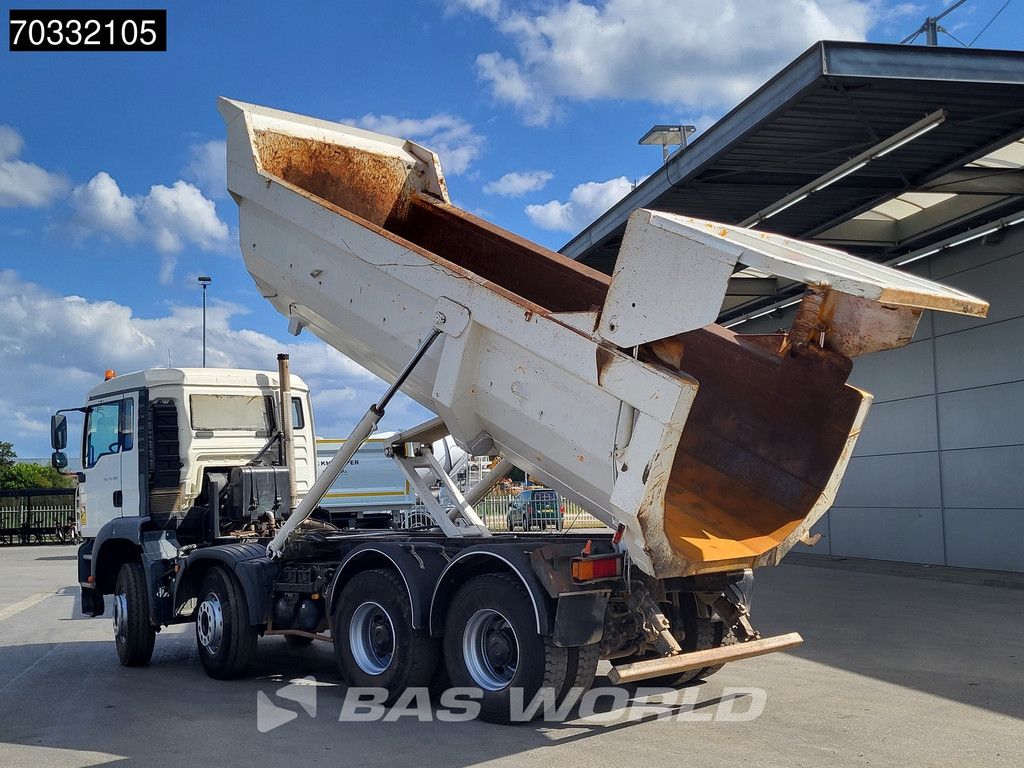 MAN TGA 35.390 8X4 19m3 tipper Steelsuspension Big-Axle Retarder Euro 2