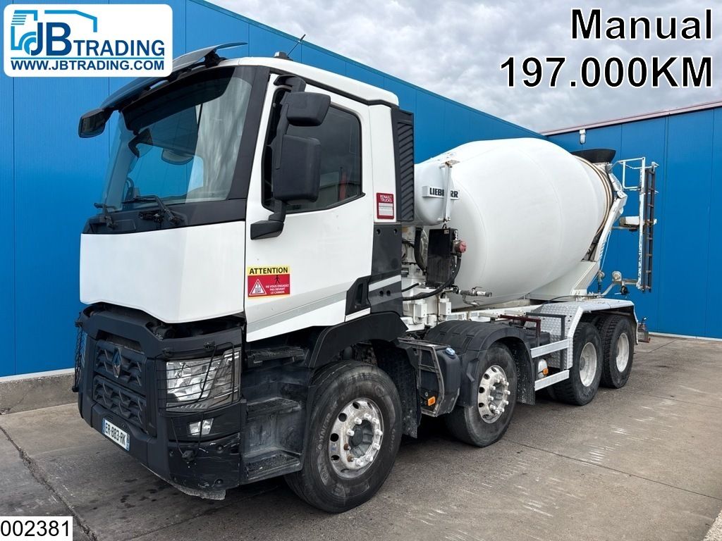 Renault C 430 8x4, EURO 6, Manual, 9m3 Schwing