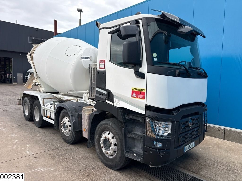 Renault C 430 8x4, EURO 6, Manual, 9m3 Schwing