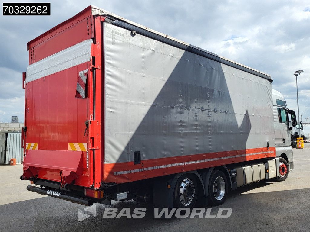MAN TGX 26.500 6X2 Curtainsider 2000kg Ladebordwand Lift+steering axle Full Air Euro 6