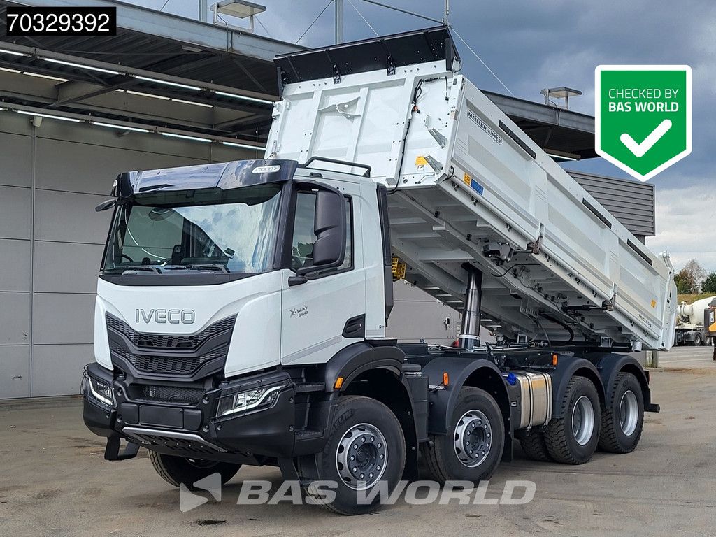 Iveco X-Way 500 8X4 NEW! 14m3 Meiler Trigenius 3-way tipper Steel suspension Big-Axle Euro 6