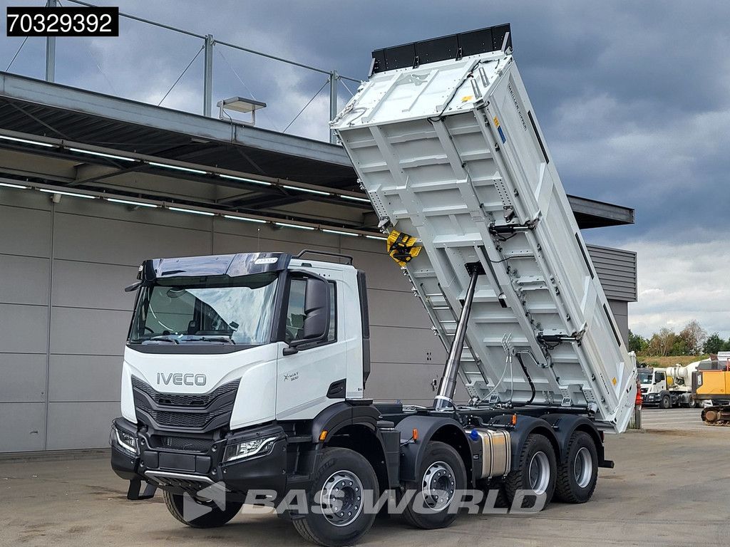 Iveco X-Way 500 8X4 NEW! 14m3 Meiler Trigenius 3-way tipper Steel suspension Big-Axle Euro 6