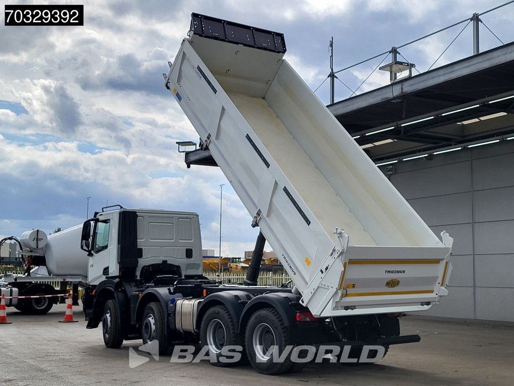 Iveco X-Way 500 8X4 NEW! 14m3 Meiler Trigenius 3-way tipper Steel suspension Big-Axle Euro 6