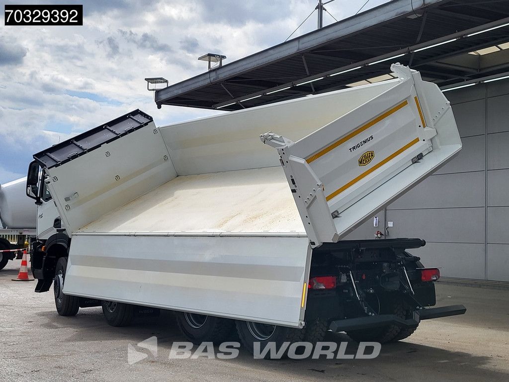 Iveco X-Way 500 8X4 NEW! 14m3 Meiler Trigenius 3-way tipper Steel suspension Big-Axle Euro 6