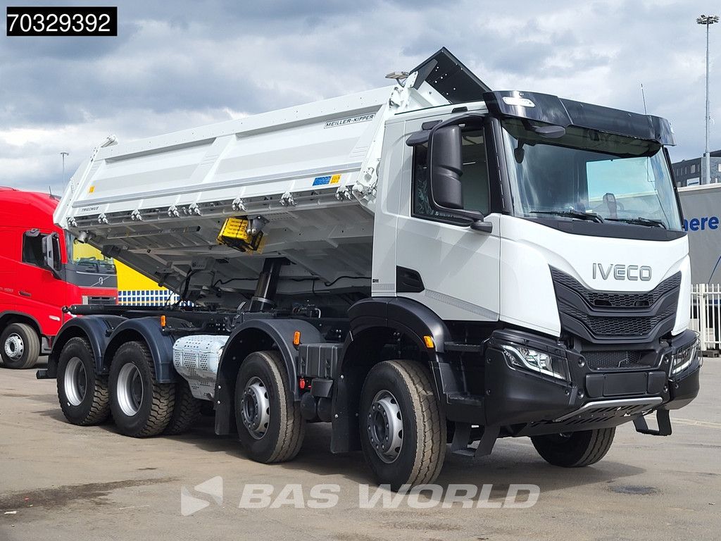 Iveco X-Way 500 8X4 NEW! 14m3 Meiler Trigenius 3-way tipper Steel suspension Big-Axle Euro 6