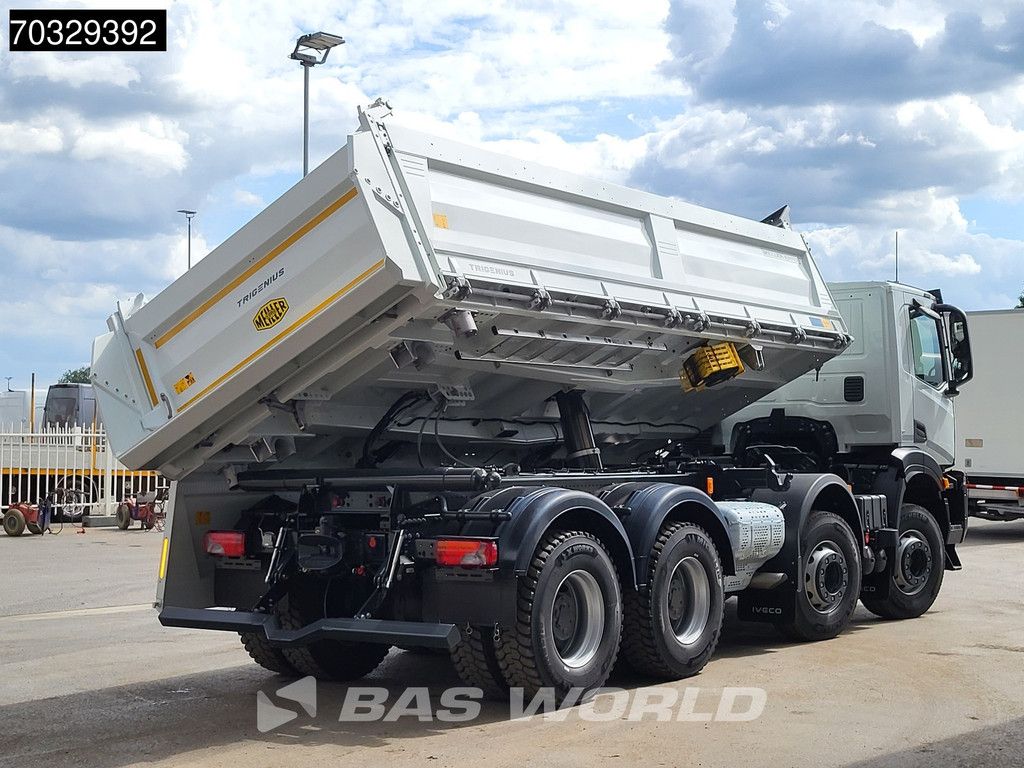 Iveco X-Way 500 8X4 NEW! 14m3 Meiler Trigenius 3-way tipper Steel suspension Big-Axle Euro 6