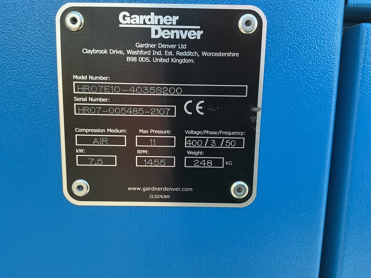 Te Koop Compressor Gardner&Denver