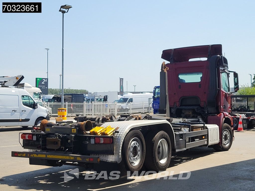 Mercedes Antos 2542 6X2 20tons Meiller Containersystem Day cab Lift + Steering axle Automatic Euro 6