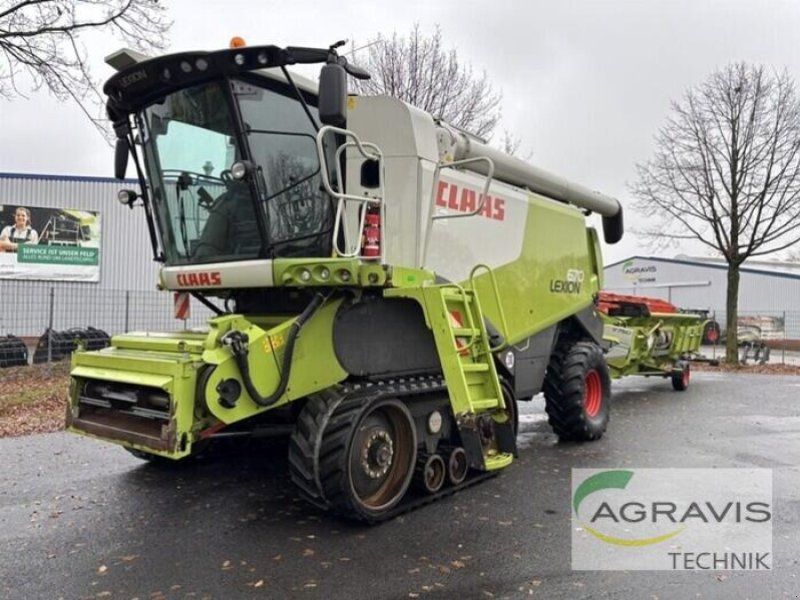 Claas LEXION 670 TERRA TRAC + SW V750 + TW