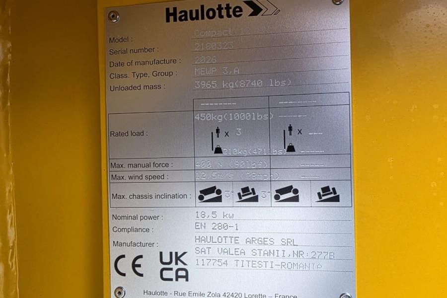 Haulotte COMPACT 12DX Valid Inspection, *Guarantee! Diesel,