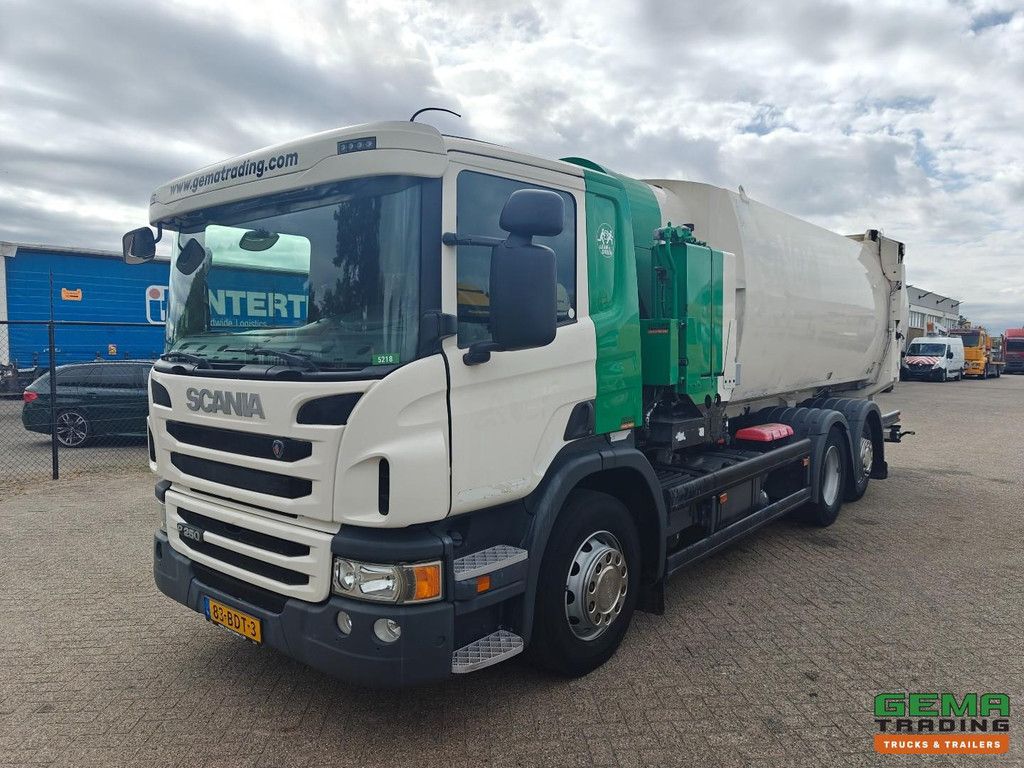 Scania P250 6x2/4 Day Cab Euro5 - Zoeller Handheld Waste Truck 23m3 - Container Loading 1602 - Automatic