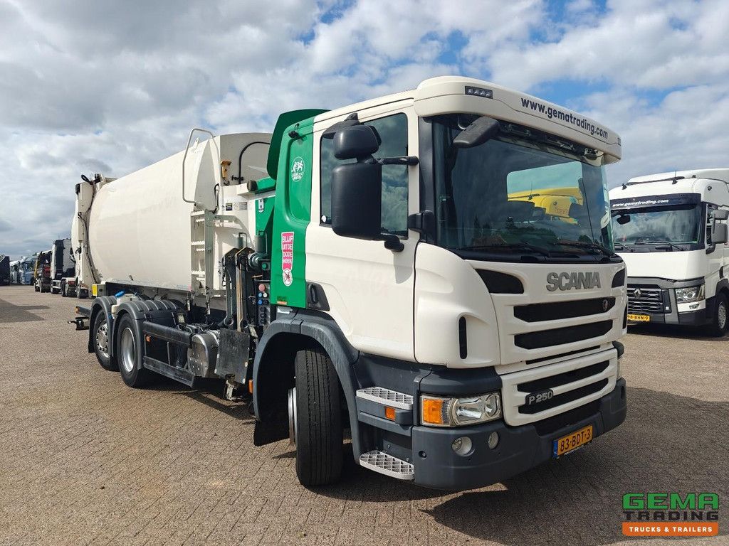 Scania P250 6x2/4 Day Cab Euro5 - Zoeller Handheld Waste Truck 23m3 - Container Loading 1602 - Automatic