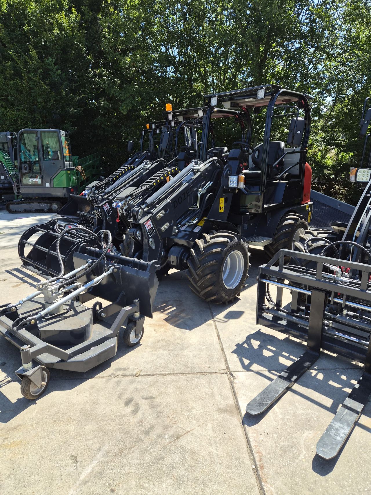 Shovel palletbord hydr.verstelbaar