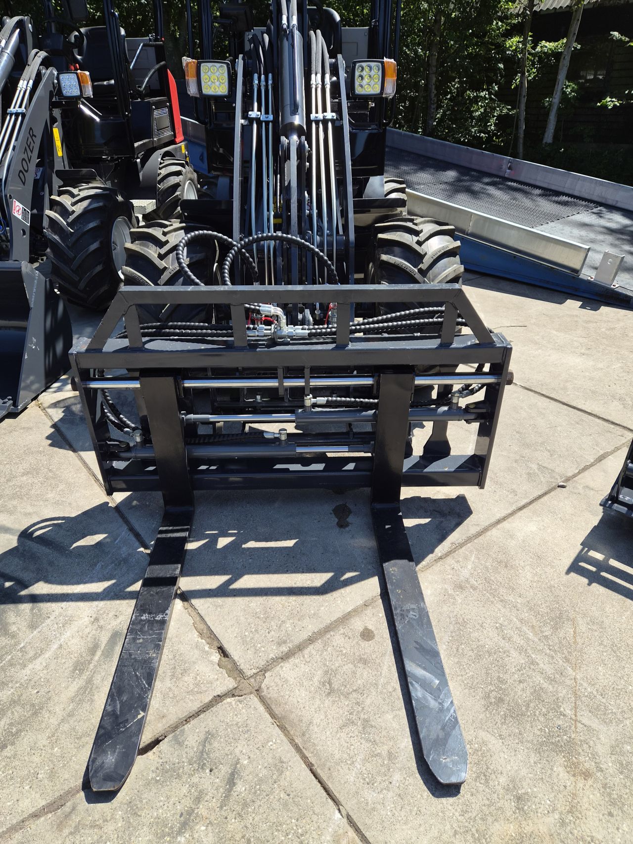Shovel palletbord hydr.verstelbaar