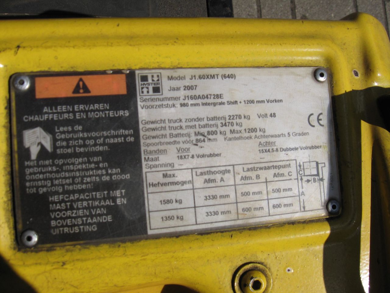 Heftruck Hyster