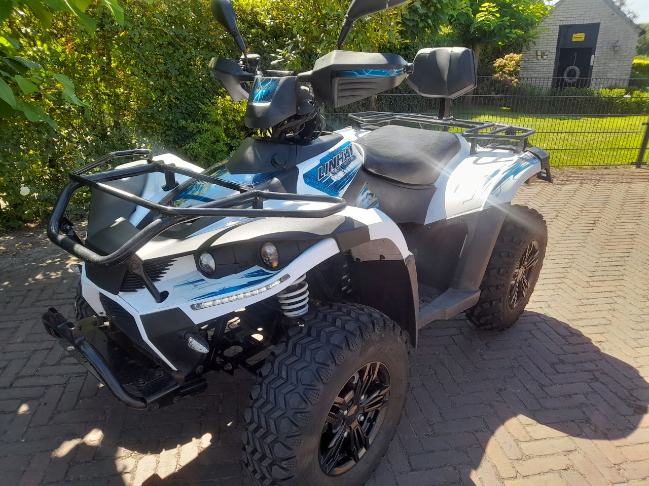 Linhai Elektriche quad met bromfiets kenteken