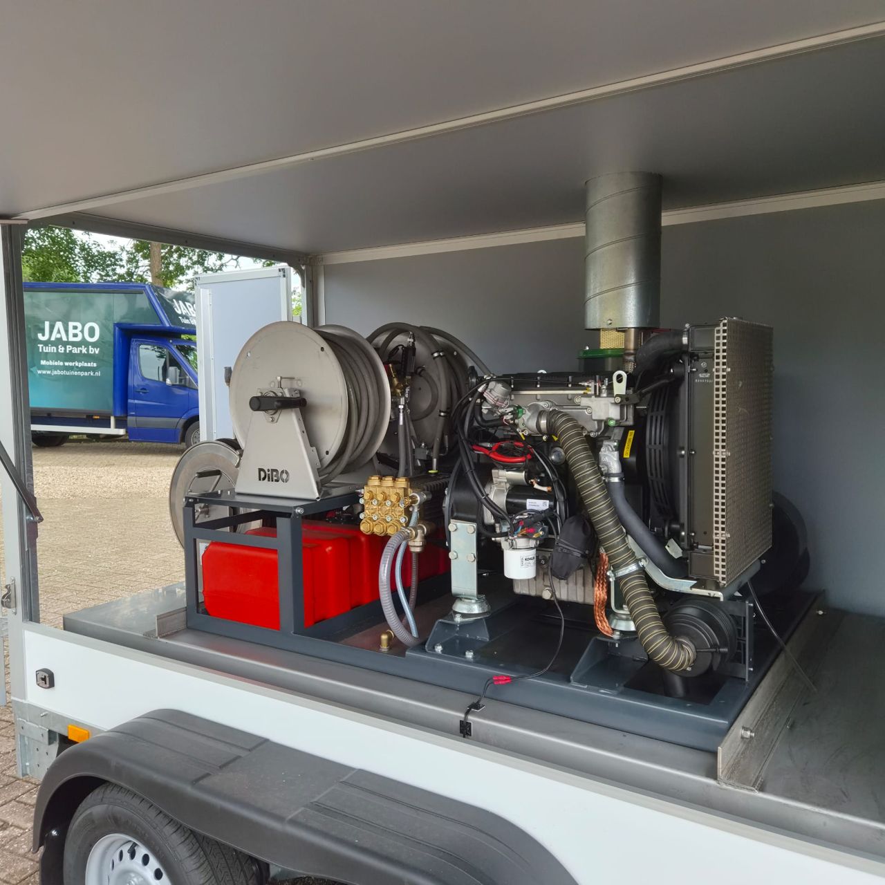 Dibo warmwater hogedrukreiniger JMB-S 350/18 basic trailer