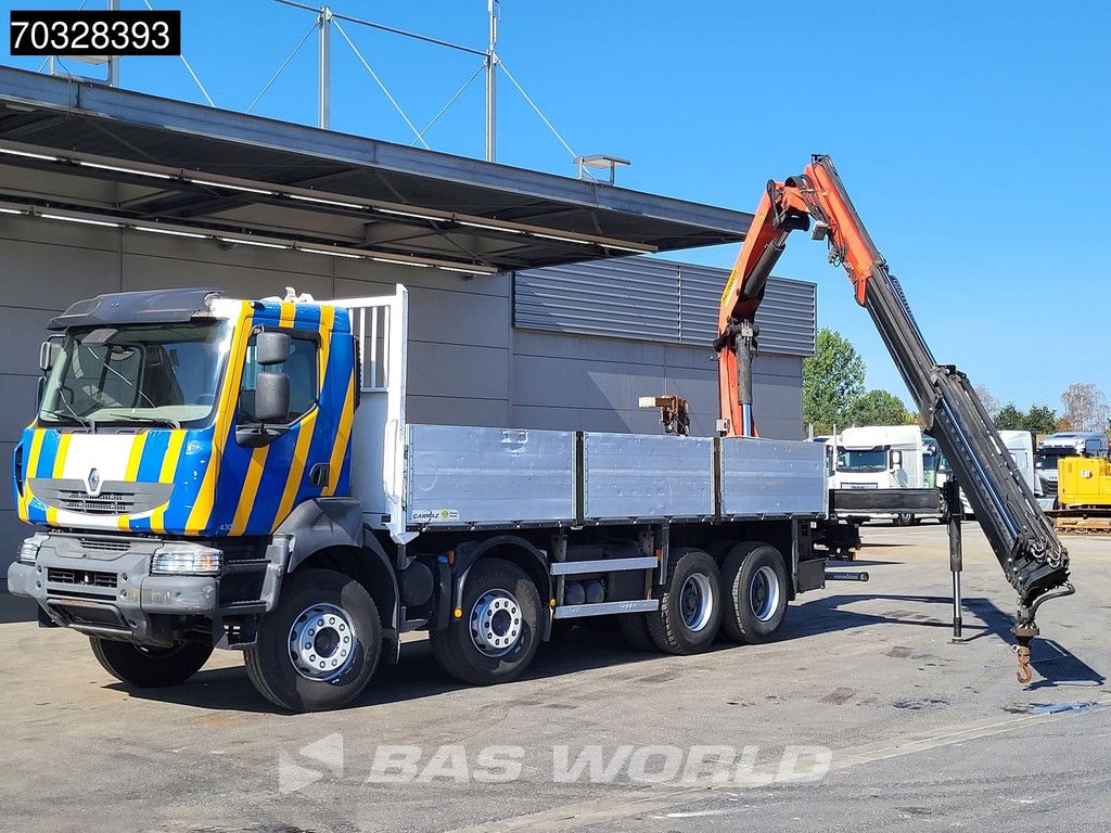 Renault Kerax 430 8X4 Palfinger PK22002 EH Kran Crane Steel suspension Big-Axle Euro 5