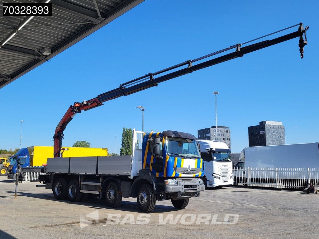 Renault Kerax 430 8X4 Palfinger PK22002 EH Kran Crane Steel suspension Big-Axle Euro 5