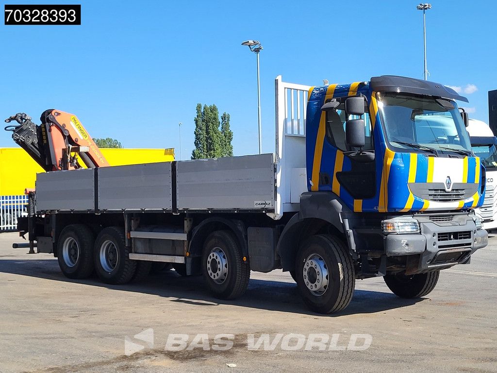 Renault Kerax 430 8X4 Palfinger PK22002 EH Kran Crane Steel suspension Big-Axle Euro 5
