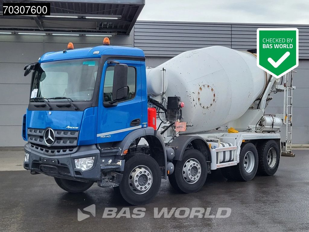 Mercedes Arocs 3240 8X4 9m3 Stetter Mixer Full Steel Euro 6