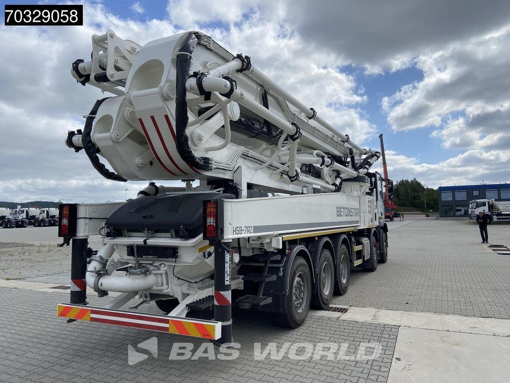 Mercedes Arocs Arocs 4458 10X4 58mtr Betonstar H58-7RZ pump Steel suspension Big-Axle Euro 6
