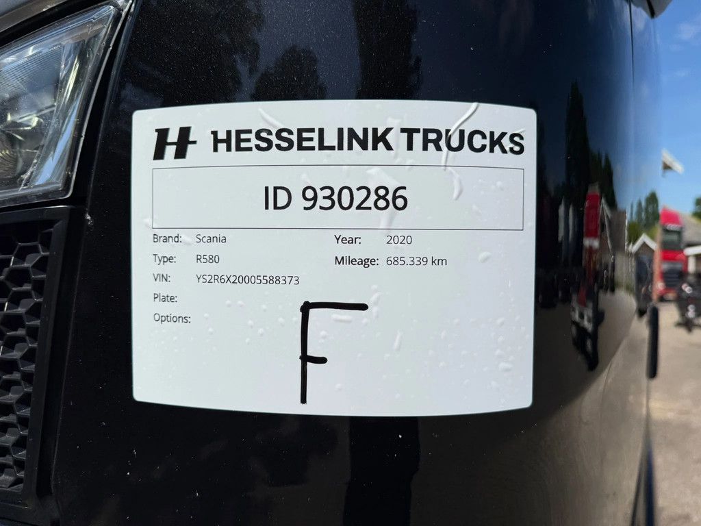 Scania R580 V8 NGS 6X2 Full air Retarder
