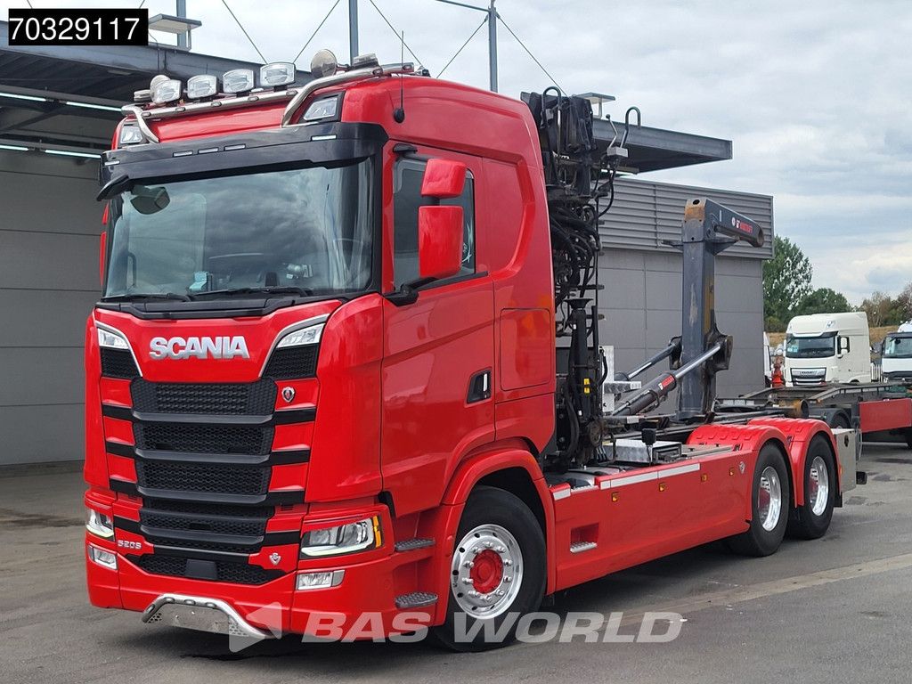 Scania S520 6X2 HIAB J1250Z93 Crane + 21tons Multilift Full Air Retarder Alcoa's Euro 6
