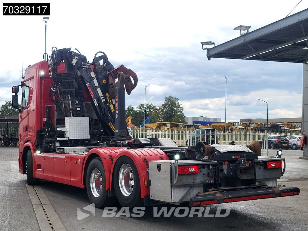 Scania S520 6X2 HIAB J1250Z93 Crane + 21tons Multilift Full Air Retarder Alcoa's Euro 6
