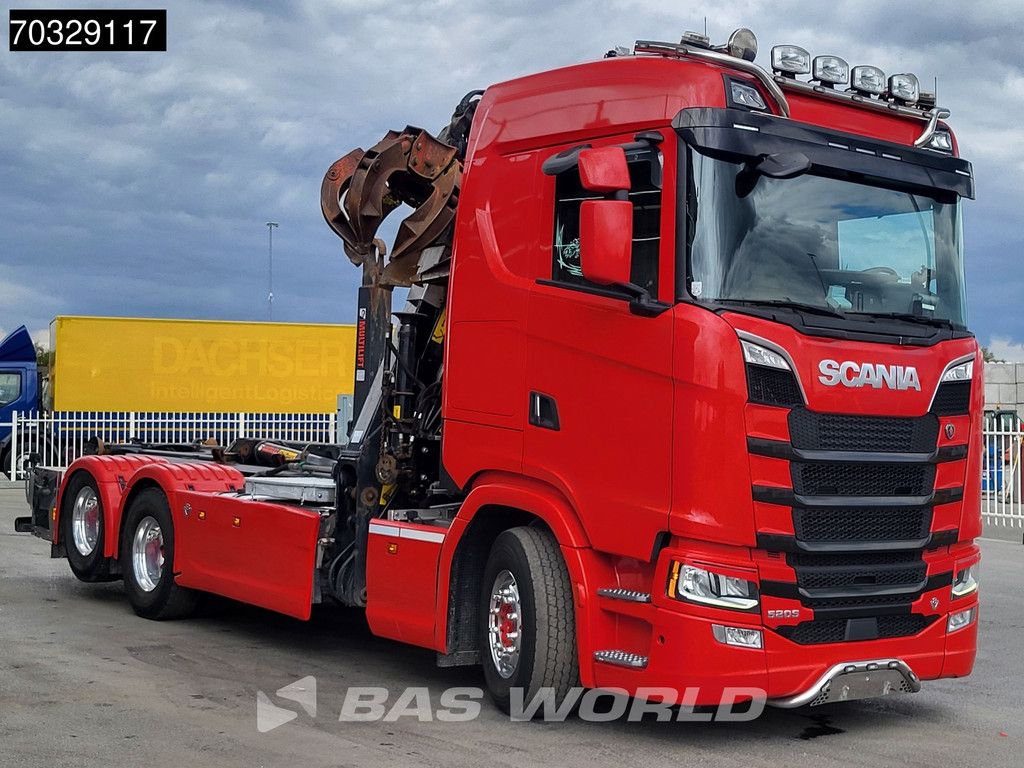 Scania S520 6X2 HIAB J1250Z93 Crane + 21tons Multilift Full Air Retarder Alcoa's Euro 6