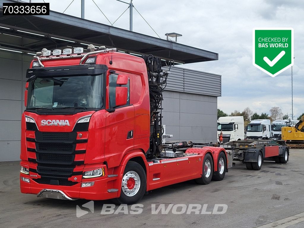 Scania S520 6X2 Combi HIAB J1250Z93 Crane + 21tons Multilift Full Air Retarder Alcoa's