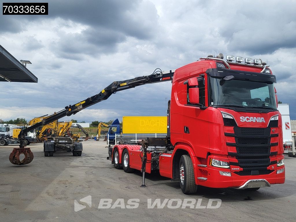 Scania S520 6X2 Combi HIAB J1250Z93 Crane + 21tons Multilift Full Air Retarder Alcoa's