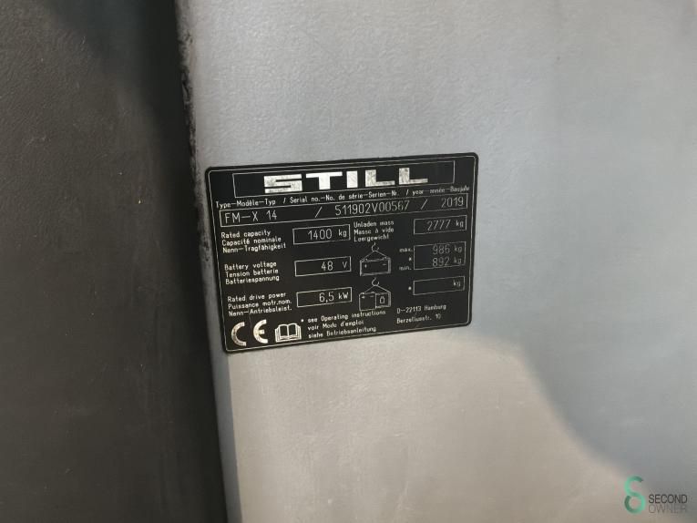 Schubmaststapler Elektrisch Still FM-X14 2019 Stunden 4931