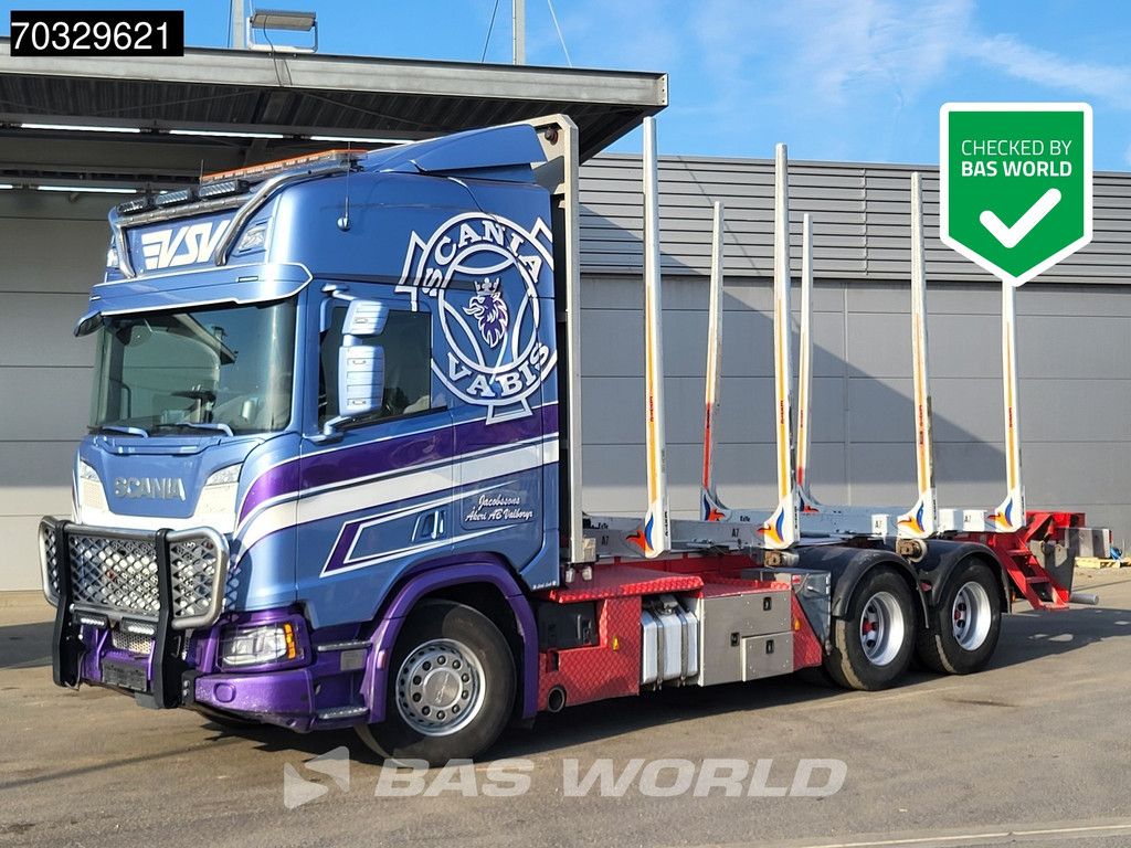 Scania R R 660 6X4 V8 Holztransporter Retarder Automatic ACC Euro 6