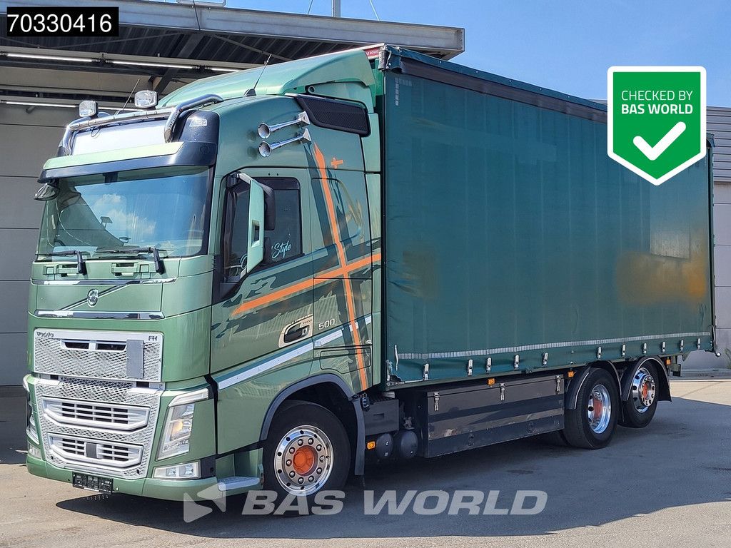 Volvo FH FH 500 6X2 Curtainsider Forklift preparation Lift+steering axle Alcoa's VEB+ Euro 6