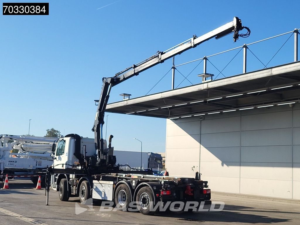 DAF CF 460 8X2 HIAB 144 B-3 HIDUO Crane kran Cable lift Lift+steering axle Euro 6