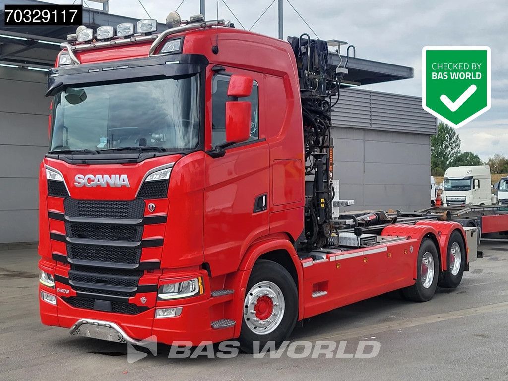 Scania S520 6X2 HIAB J1250Z93 Crane + 21tons Multilift Full Air Retarder Alcoa's Euro 6