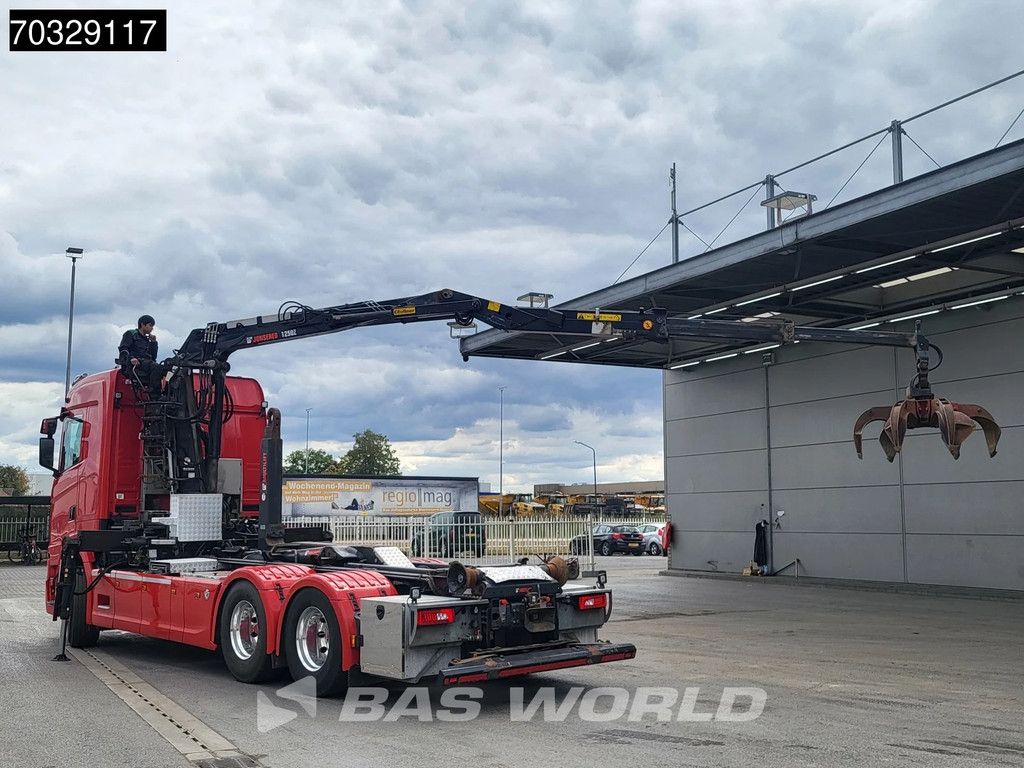 Scania S520 6X2 HIAB J1250Z93 Crane + 21tons Multilift Full Air Retarder Alcoa's Euro 6