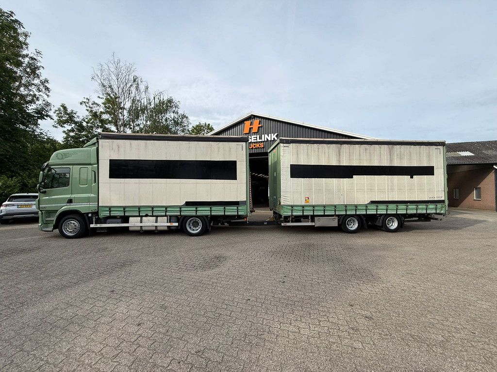 DAF CF 370 Mega Volume Combi Dhollandia 2000KG Pacton Aanhanger Schuifdak NL truck APK/TUV 24-12-2026