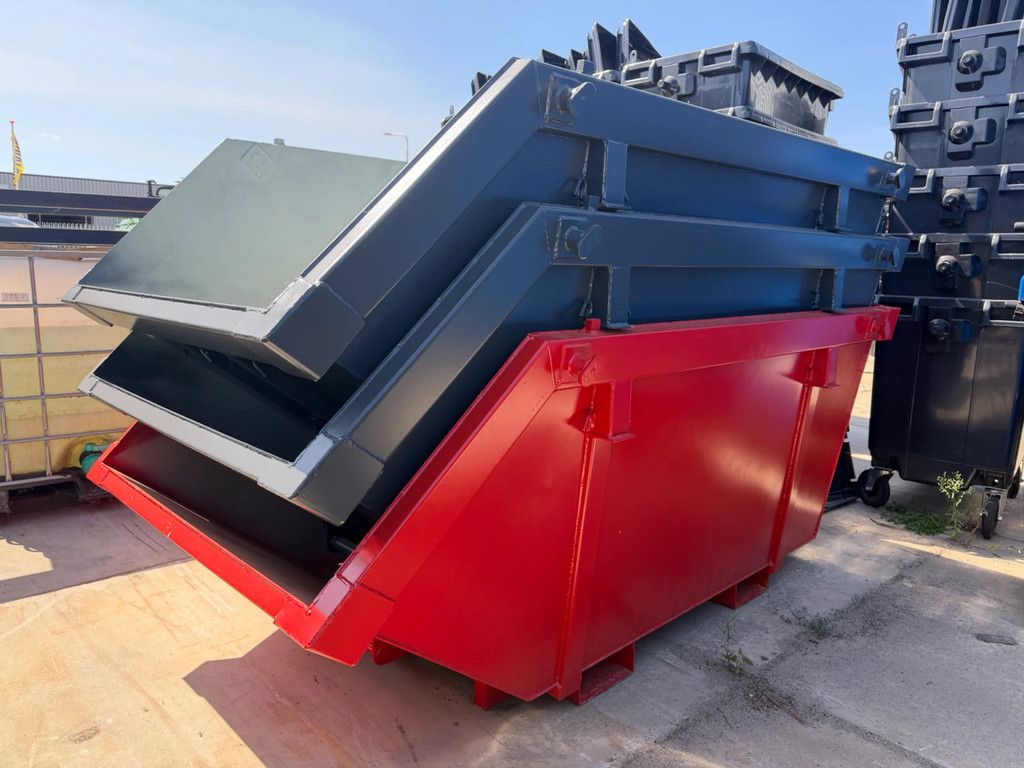 Sidalco 3m3 portaalarmcontainer met lepelgaten PASSEND VOOR TRAILER