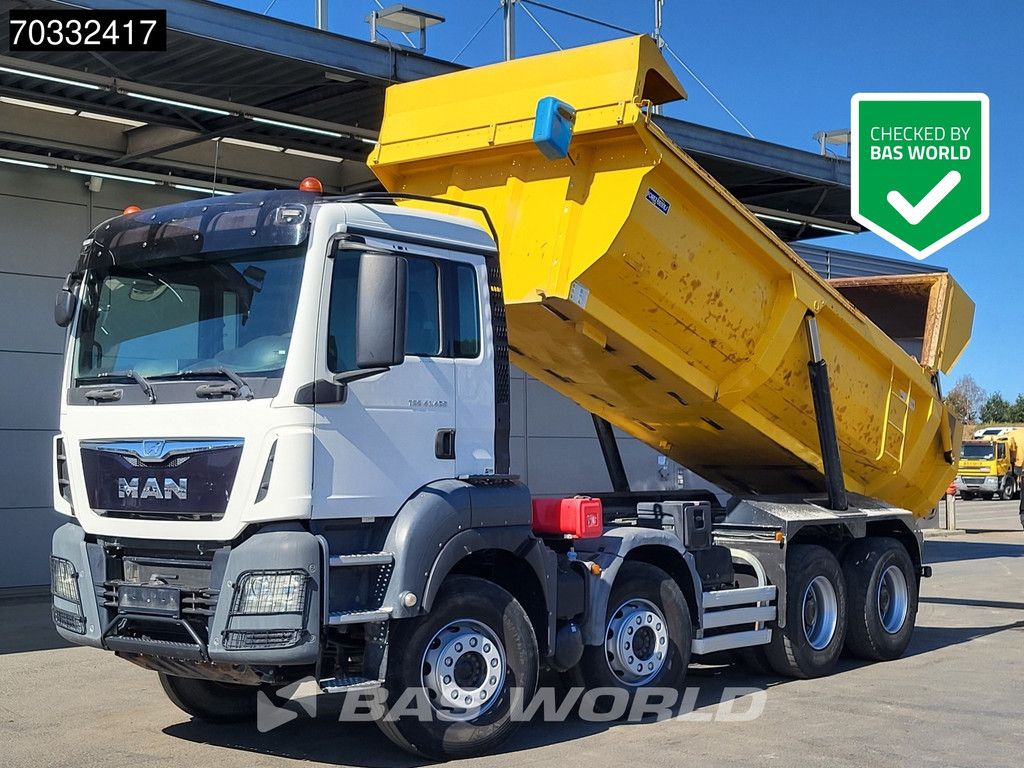 MAN TGS 41.480 8X4 15m3 tipper steel suspension Big-Axle Automatic Retarder Euro 6